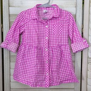 Carter's Gingham Cotton Shirt Dress